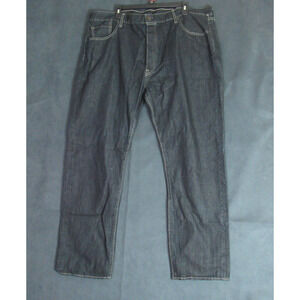 Vintage Levis 501 Jeans Mens 42x32 Blue Denim Straight Button Fly 90s Dark Wash